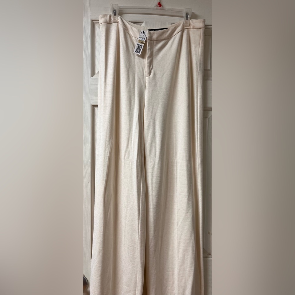 Elegant Cream Women's Trousers